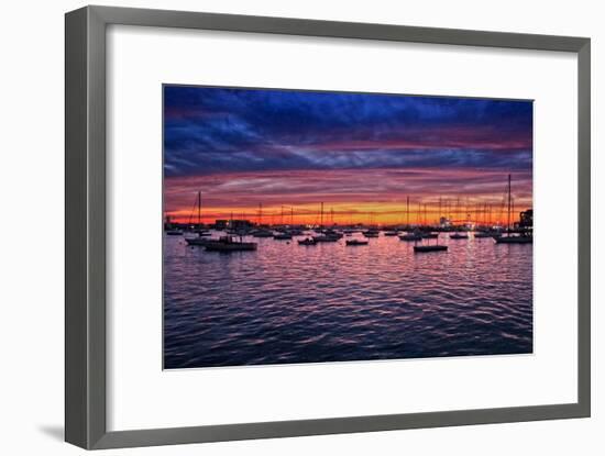 Colorful Sunset Newport Rhode Island-null-Framed Photo