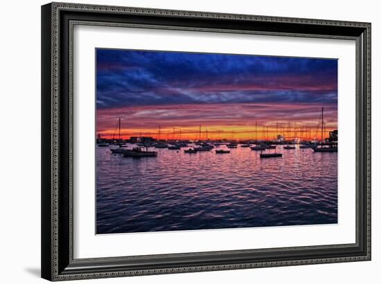 Colorful Sunset Newport Rhode Island-null-Framed Photo