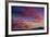 Colorful Sunset Scenic over the Oquirrh Mountains in Utah-Howie Garber-Framed Photographic Print