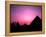 Colorful Sunset Silhouetting Men and Camels at the Great Pyramids of Giza, Egypt-Bill Bachmann-Framed Premier Image Canvas