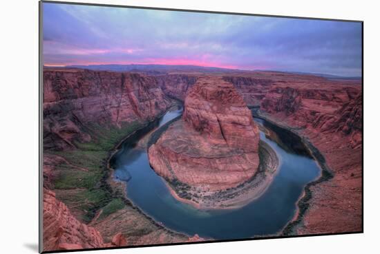 Colorful Sunset Sky at Horseshoe Bend, Page, Arizona-Vincent James-Mounted Photographic Print