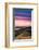 Colorful sunset with pink clouds on Mt. Tam in San Francisco with rolling, golden hills-David Chang-Framed Photographic Print