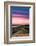 Colorful sunset with pink clouds on Mt. Tam in San Francisco with rolling, golden hills-David Chang-Framed Premium Photographic Print