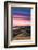 Colorful sunset with pink clouds on Mt. Tam in San Francisco with rolling, golden hills-David Chang-Framed Premium Photographic Print