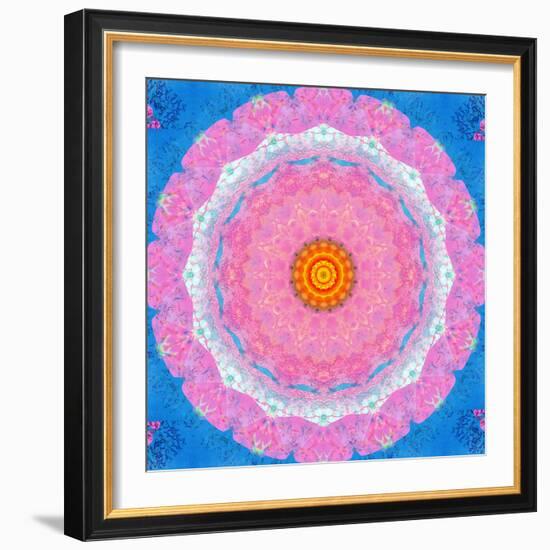 Colorful Symmetric Layer Work from Flowers-Alaya Gadeh-Framed Photographic Print