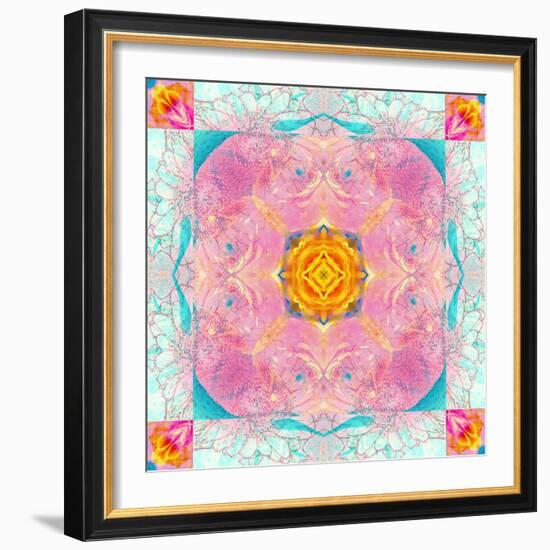 Colorful Symmetric Layer Work from Flowers-Alaya Gadeh-Framed Photographic Print