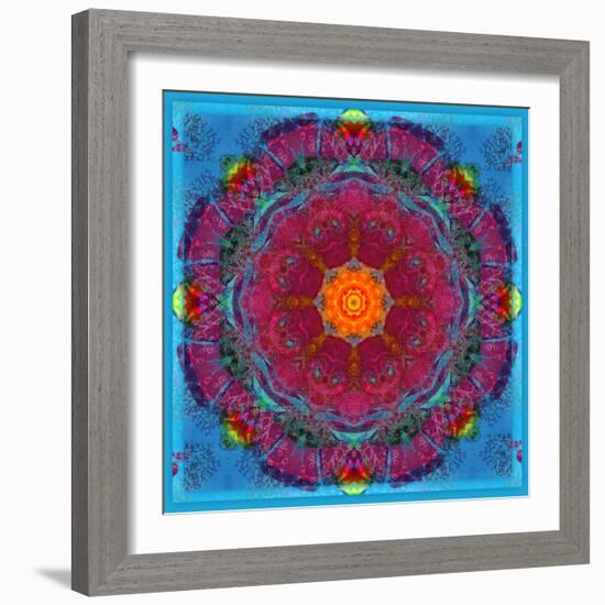 Colorful Symmetric Layer Work from Flowers-Alaya Gadeh-Framed Photographic Print