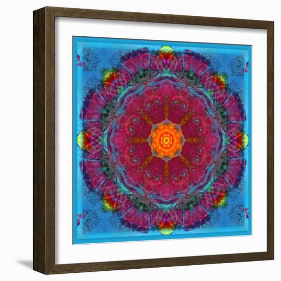 Colorful Symmetric Layer Work from Flowers-Alaya Gadeh-Framed Photographic Print