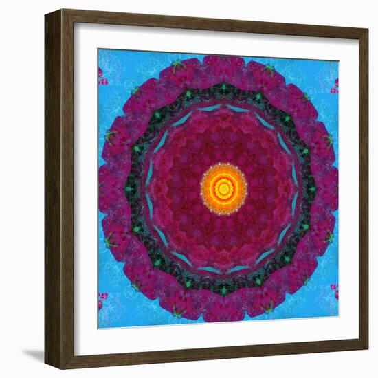 Colorful Symmetric Layer Work from Flowers-Alaya Gadeh-Framed Photographic Print