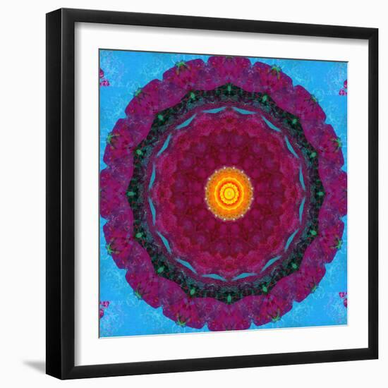 Colorful Symmetric Layer Work from Flowers-Alaya Gadeh-Framed Photographic Print