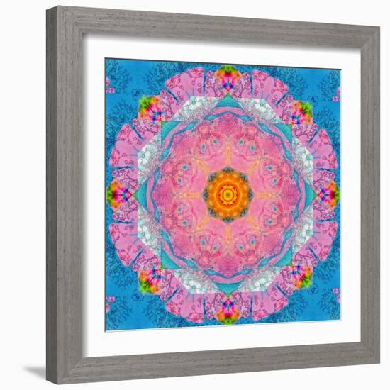 Colorful Symmetric Layer Work from Flowers-Alaya Gadeh-Framed Photographic Print