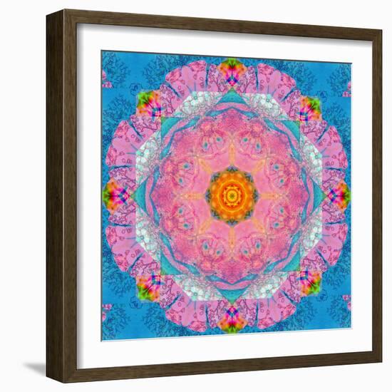 Colorful Symmetric Layer Work from Flowers-Alaya Gadeh-Framed Photographic Print