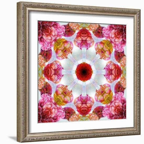 Colorful Symmetric Layer Work from Flowers-Alaya Gadeh-Framed Photographic Print