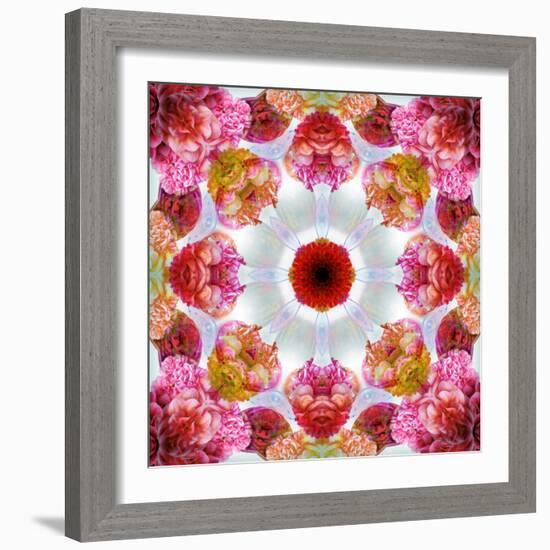 Colorful Symmetric Layer Work from Flowers-Alaya Gadeh-Framed Photographic Print