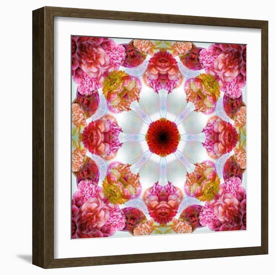 Colorful Symmetric Layer Work from Flowers-Alaya Gadeh-Framed Photographic Print