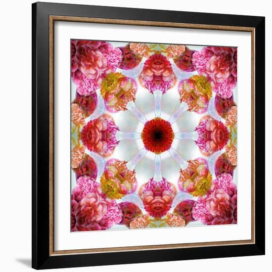 Colorful Symmetric Layer Work from Flowers-Alaya Gadeh-Framed Photographic Print