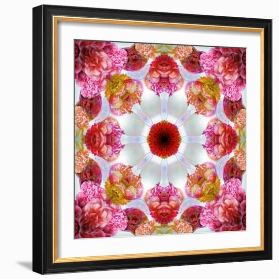 Colorful Symmetric Layer Work from Flowers-Alaya Gadeh-Framed Photographic Print