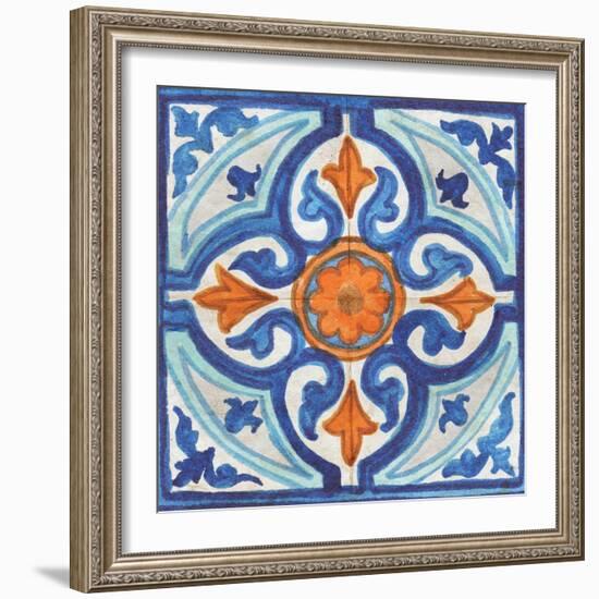 Colorful Tile I-Elizabeth Medley-Framed Art Print