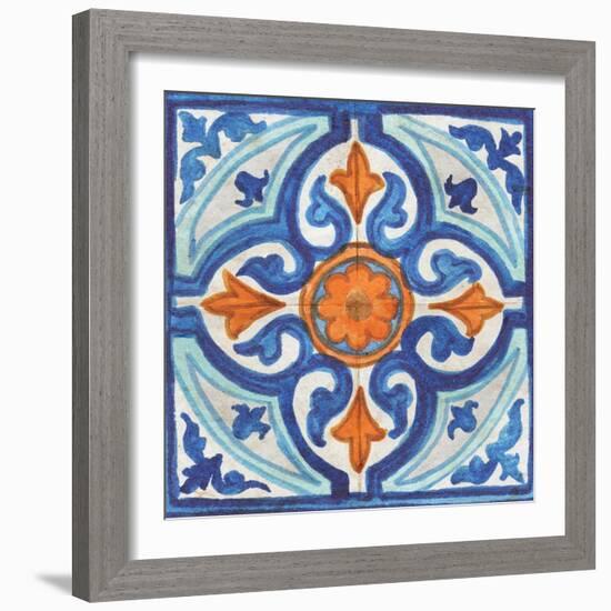 Colorful Tile I-Elizabeth Medley-Framed Art Print