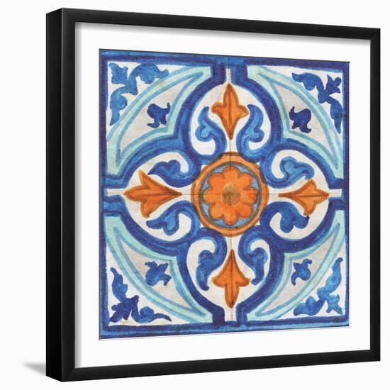 Colorful Tile I-Elizabeth Medley-Framed Art Print