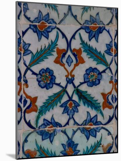 Colorful Tile Work in the Topkapi Palace, Istanbul, Turkey-Darrell Gulin-Mounted Photographic Print