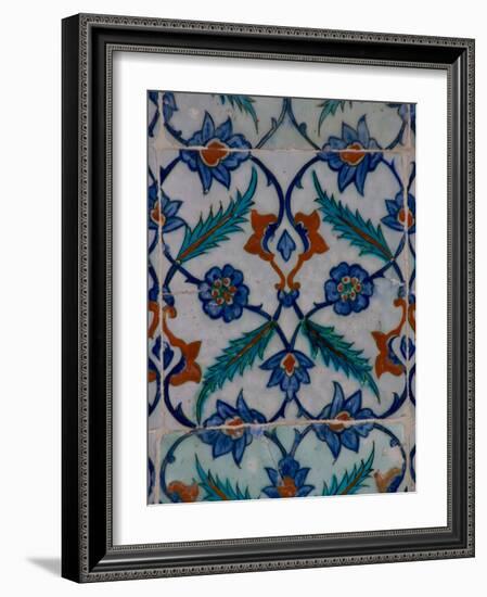 Colorful Tile Work in the Topkapi Palace, Istanbul, Turkey-Darrell Gulin-Framed Photographic Print
