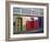 Colorful Town Shop Fronts, Isabela Segunda, Vieques, Puerto Rico-Dennis Flaherty-Framed Photographic Print