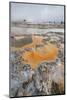 Colorful travertine formations at Great Fountain Geyser, Yellowstone National Park.-Alan Majchrowicz-Mounted Photographic Print