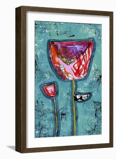 Colorful Tulips-Jennifer McCully-Framed Giclee Print