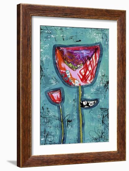 Colorful Tulips-Jennifer McCully-Framed Giclee Print