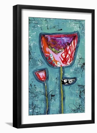 Colorful Tulips-Jennifer McCully-Framed Giclee Print