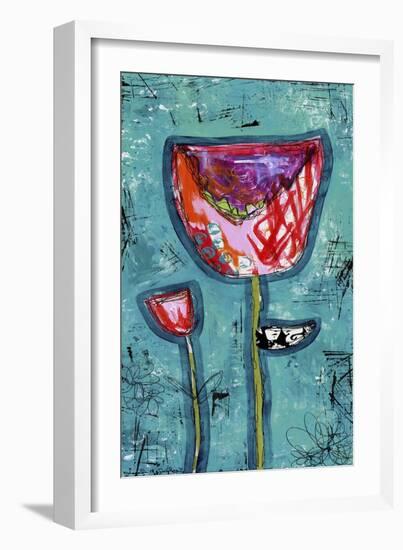 Colorful Tulips-Jennifer McCully-Framed Giclee Print