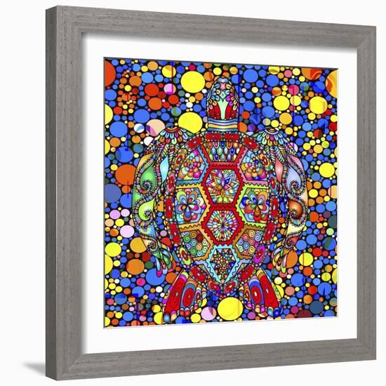 Colorful Turtle-Ata Alishahi-Framed Giclee Print