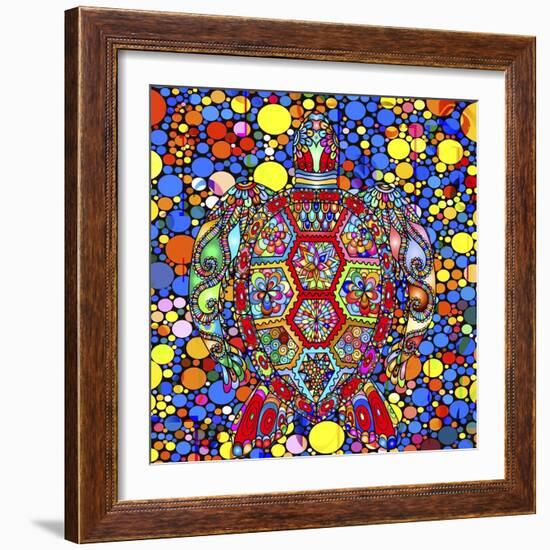 Colorful Turtle-Ata Alishahi-Framed Giclee Print