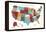 Colorful USA Map-Michael Mullan-Framed Stretched Canvas