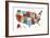 Colorful USA Map-Michael Mullan-Framed Art Print