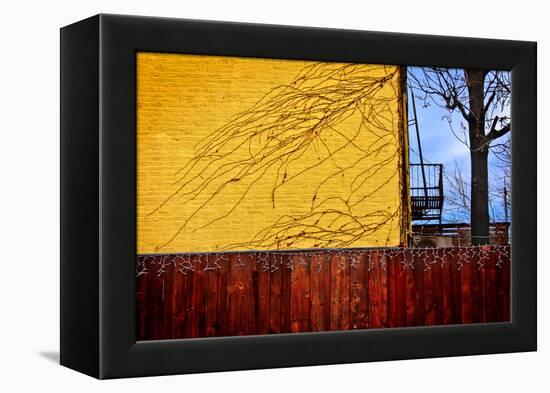 Colorful View in Brooklyn New York-null-Framed Stretched Canvas