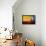 Colorful View in Brooklyn New York-null-Framed Stretched Canvas displayed on a wall