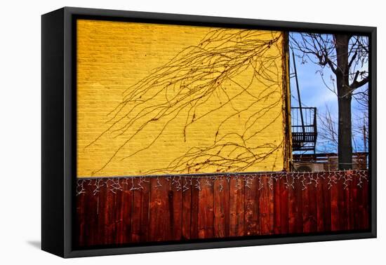 Colorful View in Brooklyn New York-null-Framed Stretched Canvas