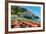 Colorful View of Almafi Coast Italy-null-Framed Photo