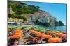Colorful View of Almafi Coast Italy-null-Mounted Photo