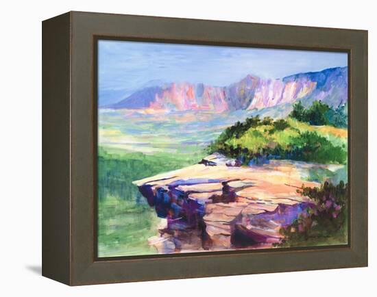 Colorful View-Jane Slivka-Framed Stretched Canvas