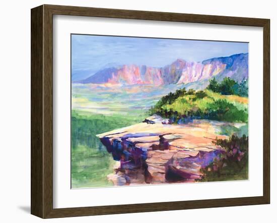 Colorful View-Jane Slivka-Framed Art Print