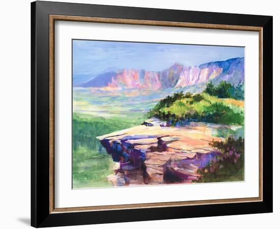 Colorful View-Jane Slivka-Framed Art Print