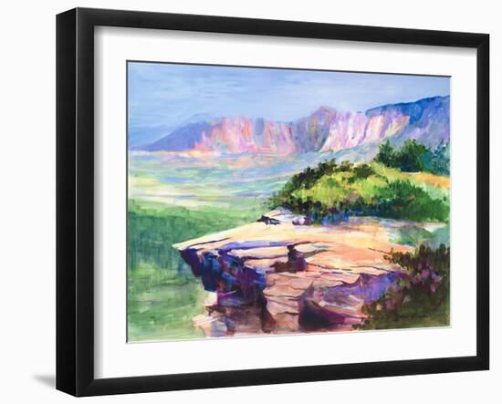 Colorful View-Jane Slivka-Framed Art Print