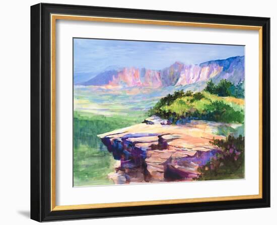 Colorful View-Jane Slivka-Framed Art Print