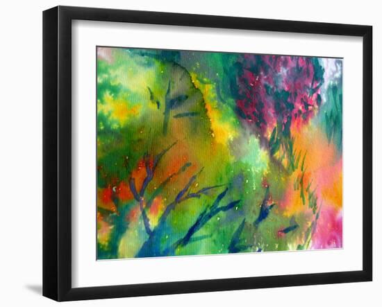 Colorful Watercolor Painting 1-Kathie Nichols-Framed Art Print