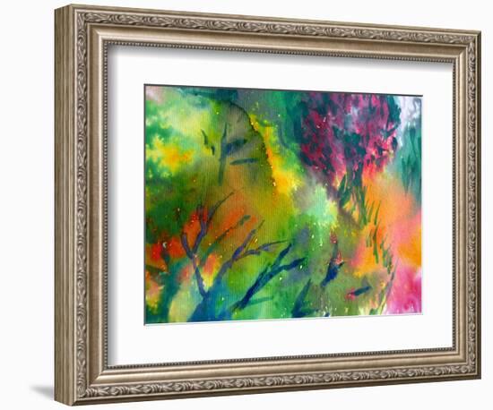 Colorful Watercolor Painting 1-Kathie Nichols-Framed Art Print