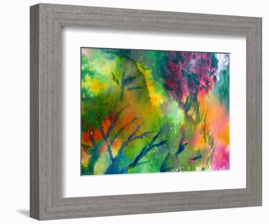 Colorful Watercolor Painting 1-Kathie Nichols-Framed Art Print