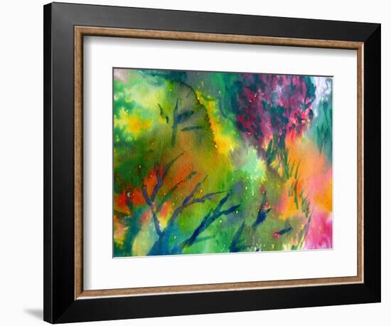 Colorful Watercolor Painting 1-Kathie Nichols-Framed Art Print